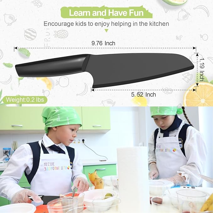 Nylon Knife Kitchen Plastic Knife for Real Cooking and Cutting Pizza, Cakes, Bread, Fruits, Veggies Durable Nylon Kitchen Knife for Kids, Kaizen Chef Knife, Kitchen Knife for Professional Use