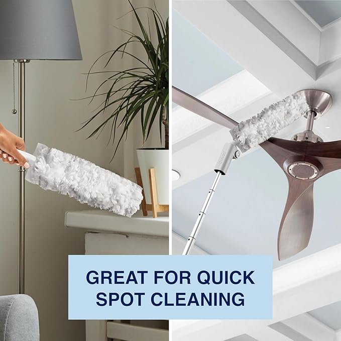 Bona Disposable Duster Refills - 9 Pack - High Performance Dusting System - Microfiber Dusters Remove Dust and Pet Hair for Quick Spot Cleaning