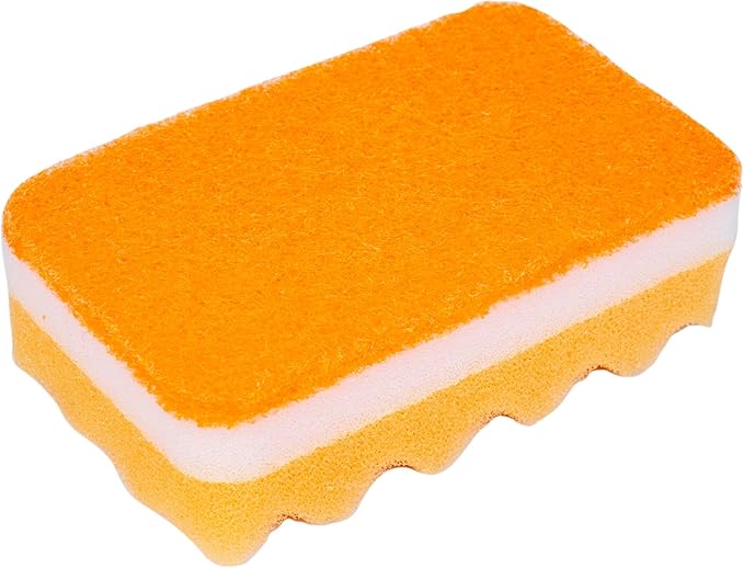 Fabuloso Sponges, Rainbow - Assorted Color Scratch-Free Scrubber for Dishes and Surfaces - Dishwashing Sponge for Bold and Bright Cleaning Experience, 12 Count