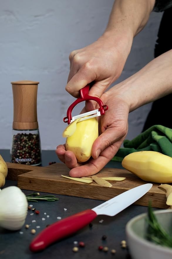 Kyocera Advanced Ceramic Revolution Series 3-inch Paring Knife, White Handle, White Blade