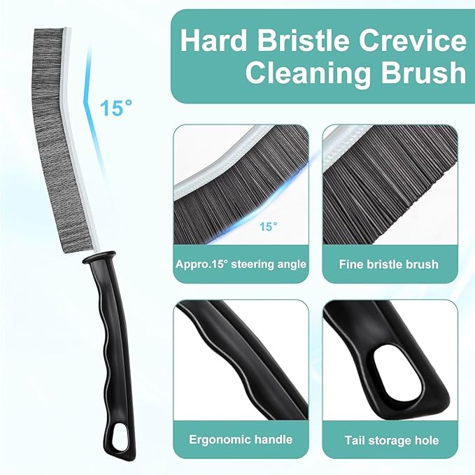 3 Pcs Crevice Cleaning Brush Multifunctional Hard Bristle Gap Cleaning Brush Tool, Grout Brush for Household Use, Home, Kitchen, Bathroom, Window, Vehicle, Faucets, Toilet, Grout