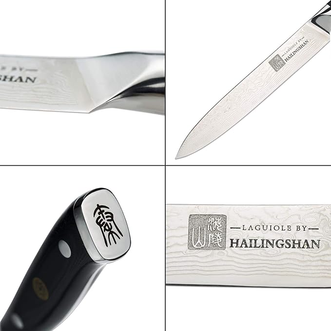 Qin Dynasty Series Universal knife Vegetable Cleaver Kitchen Knives Pro Kitchen Knife 6 Inch High Carbon German Stainless Steel Japanese Chef's knife with Ergonomic Handle