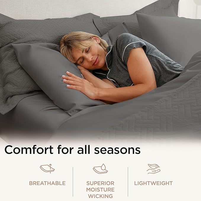 Threadmill Luxury Cotton Blankets for Queen Size Bed | All-Season 100% Cotton Queen Size Blanket | Criss Cross Jacquard Cozy Lightweight, Soft Breathable Coverlet fits Full Size Bed, 90x92 | Dark Grey