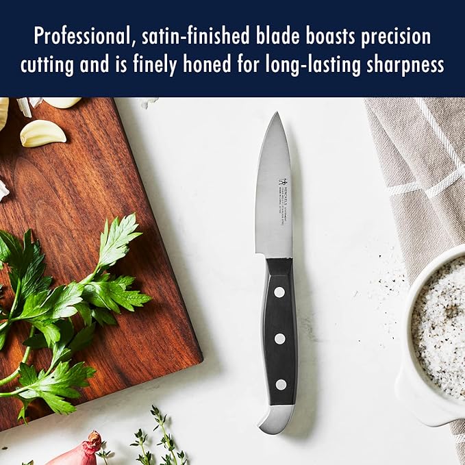HENCKELS Premium Quality 12-Piece Statement Knife Set with Block, Razor-Sharp, German Engineered Informed by over 100 Years of Masterful Knife Making, Lightweight and Strong, Dishwasher Safe