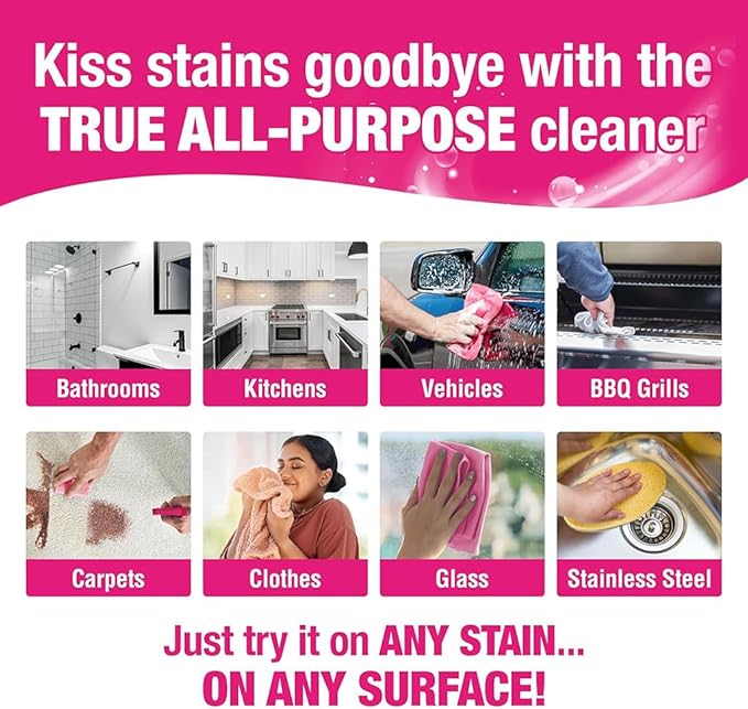 Quick 'n Brite All Purpose Cleaning Paste – Kid & Pet Safe, Powerful Multi-Surface Cleaner for Kitchens, Carpets, BBQ, Tubs & More – 32 oz Biodegradable