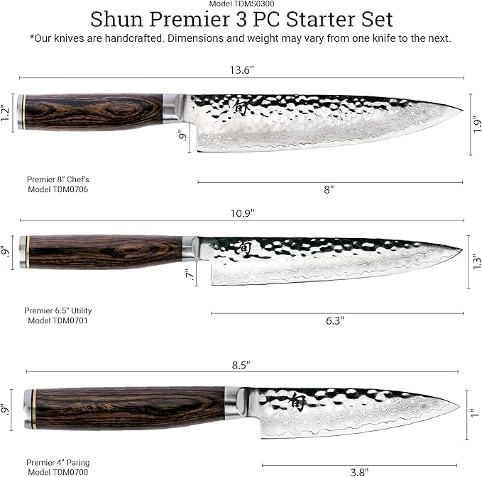 Shun Premier 3 Pc Starter Knife Boxed Set