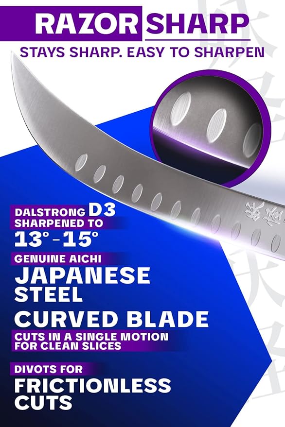 Dalstrong Butcher Knife - 10 inch - Phantom Series - Japanese High-Carbon AUS8 Steel - Pakkawood Handle - Breaking Knife - Heavy Duty Kitchen Knife BBQ - Sheath Included