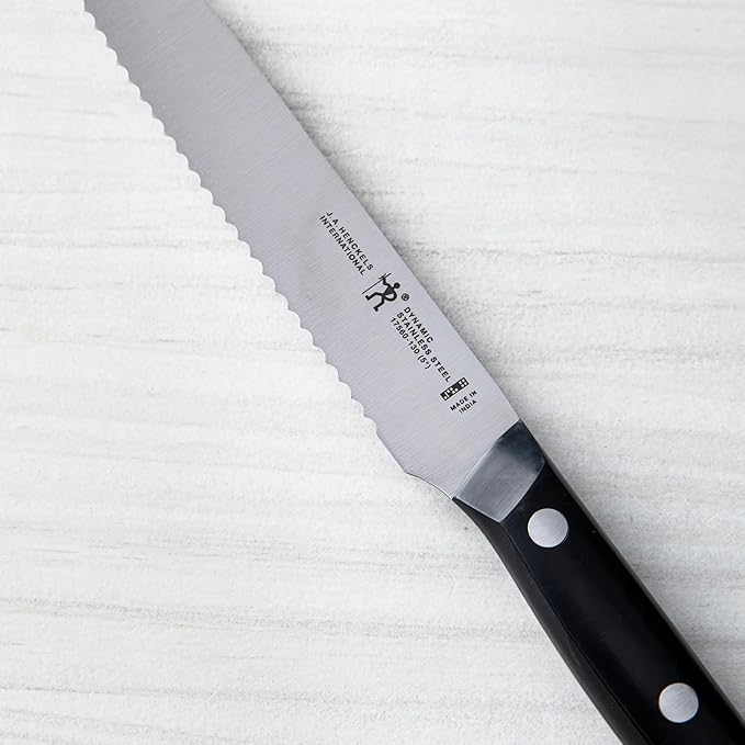 HENCKELS Dynamic Razor-Sharp 5-inch Utility Knife, Tomato Knife, German Engineered Informed by 100+ Years of Mastery