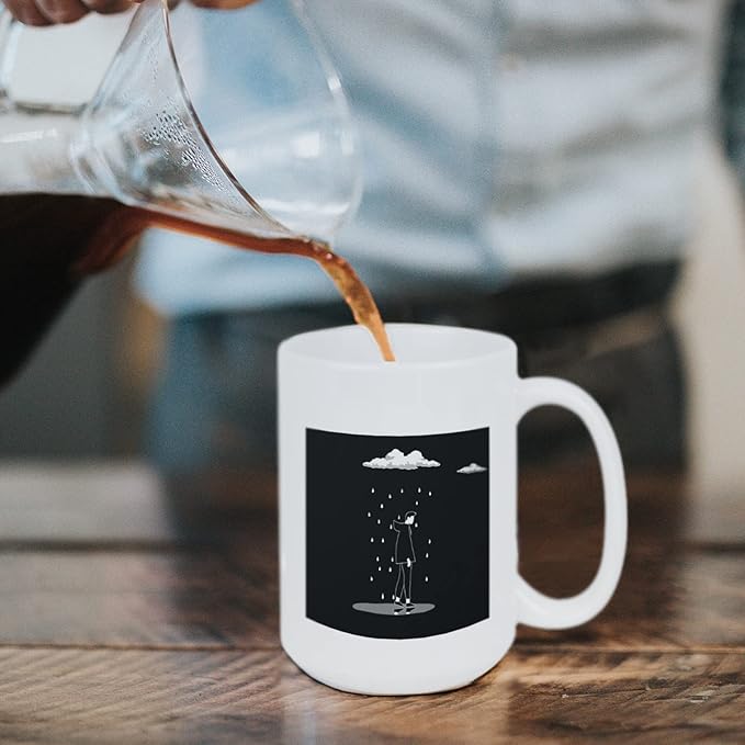 Sublimation Mugs Blank 15 oz White Ceramic Coffee Mugs Bulk for 24 pcs White Blank Coated Cup for Coffee,Latte, Soup, Milk, Hot Cocoa DIY Mug