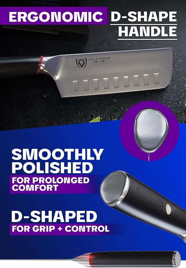 Dalstrong Nakiri Knife - 6 inch - Phantom Series - Japanese High-Carbon AUS8 Steel - Pakkawood Handle - Vegetable Kitchen Knife - Sheath Included