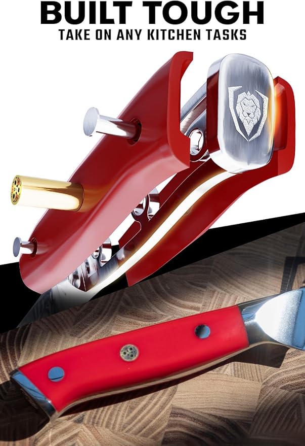 Dalstrong Boning Knife - 6 inch - Shogun Series - Japanese AUS-10V Super Steel Knife Gift- Vacuum Treated- Crimson Red ABS Handle - Razor Sharp Fillet Knife - Meat Cutting, Carving, Trimming w/Sheath
