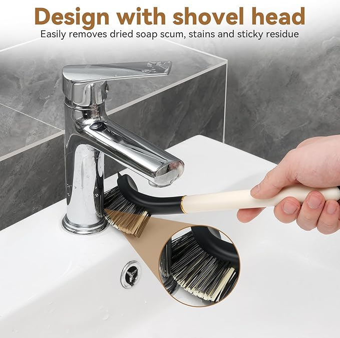 2 Pcs Cleaning Brush, Crevice Scrub Brushes for Bathroom, Kitchen, Toilet, Window Gap, Multifunctional Cleaning Tool for Thin Gap