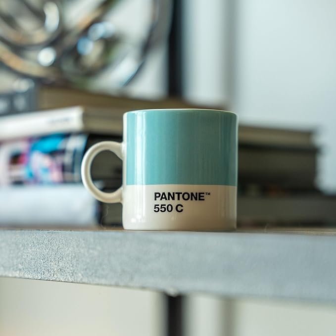PANTONE 101040012 Ceramic Espresso Cup 6.20 x 8.60 x 6.15 cm, Ceramic, Light Pink, 6,20 x 8,60 x 6,15 cm
