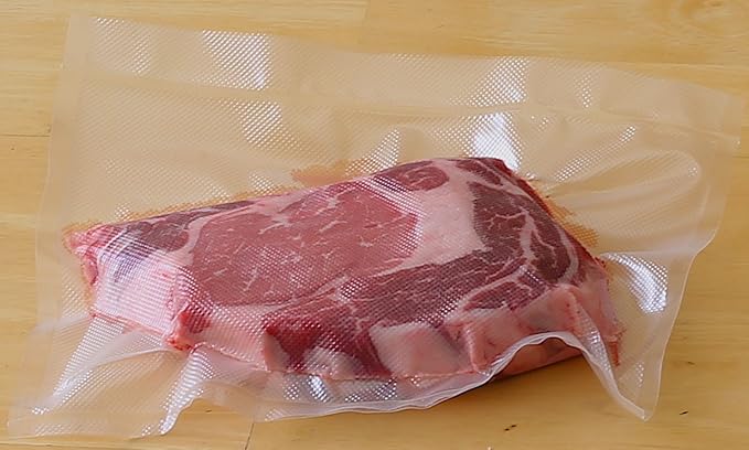 Simple Houseware Vacuum Sealer Bags 8'' x 50' Sous Vide Roll, 2-Pack