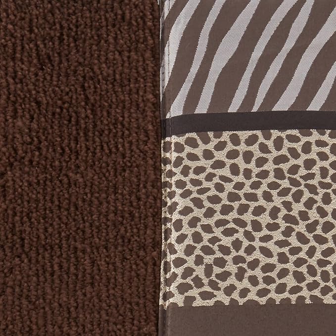 Zahari Home Safari Stripes Animal Bathroom Rug Classic Luxury Leopard Cheetah Zebra Bath Rug Contemporary Decor Beautiful Shower Mat Unique Design Stylish Bathroom Rug Bath Shower Tub Decor