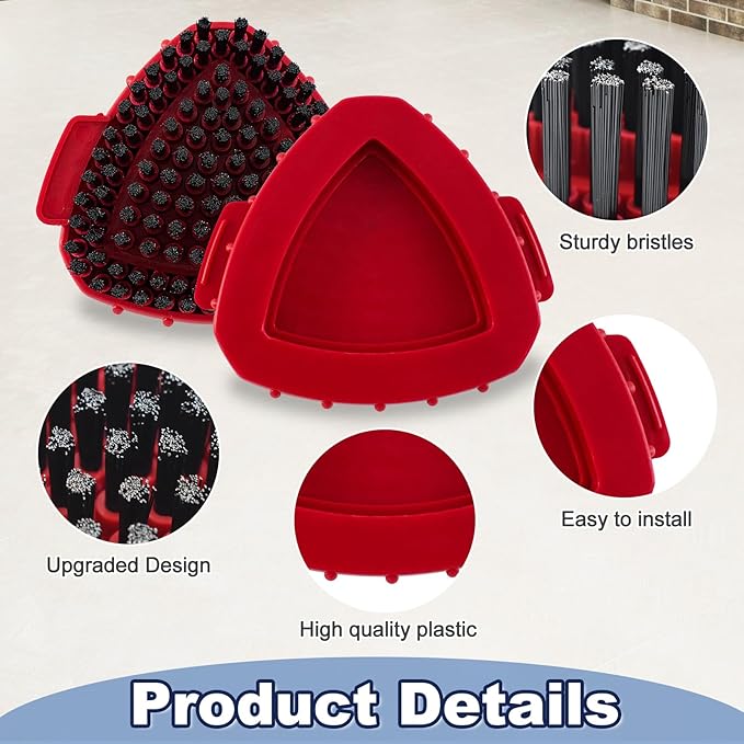 Scrubber Mop Head for Ocedar, Upgrade Scrub Brush for Ocedar, Spin Mop Scrub Brush Head for Ocedar RinseClean 2-Tank, More Bristles Scrub Brush Attachment for Bathroom, Deck, Kitchen Floor Cleaning