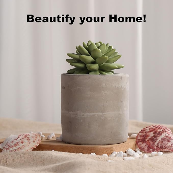 Reed Diffuser Set, Pretty Valley Home Succulent Gypsum Ceramic Fragrance Diffuser Vase Set - 3.38 fl oz (100 ml), Home Fragrance Reed Diffuser (Citrus Verbena)