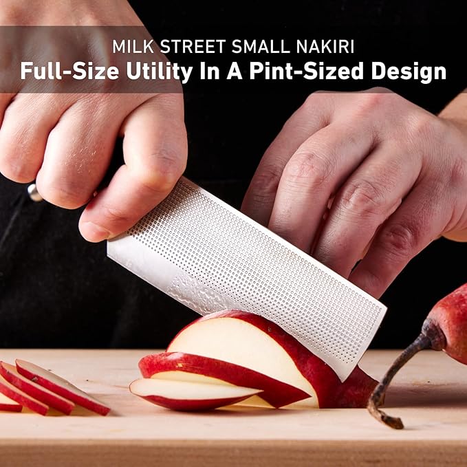 Milk Street Small Nakiri Knife – Ultra-Thin Blade for Precision Cutting, Ergonomic Handle