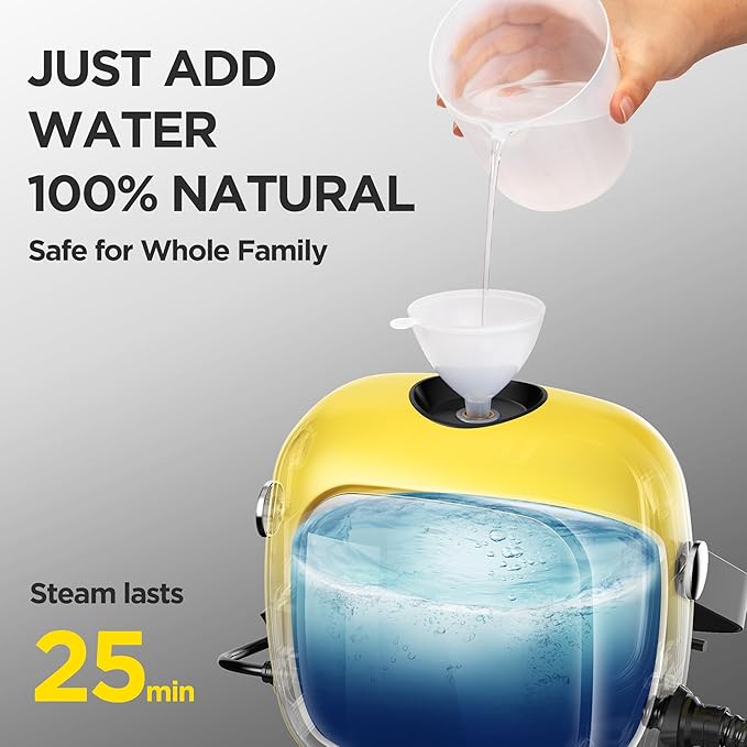 Steam Cleaner,Heavy-duty Steam Cleaners for home,Detachable Handheld Steamer for Cleaning,248°F Steam Mop for Floors, Cars,Furniture,Tiles, Kitchen,Bathroom,Grout and More,21-Piece Kit Include