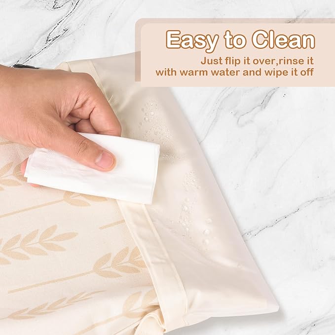 LAKE OF FIRE 16.9"x12.6" Reusable Bread Storage Bags for Homemade Bread with Reusable 2 Bowl Covers,Large Sourdough Bread Bags Food Storage Cloth Bag(Beige + Wheat)