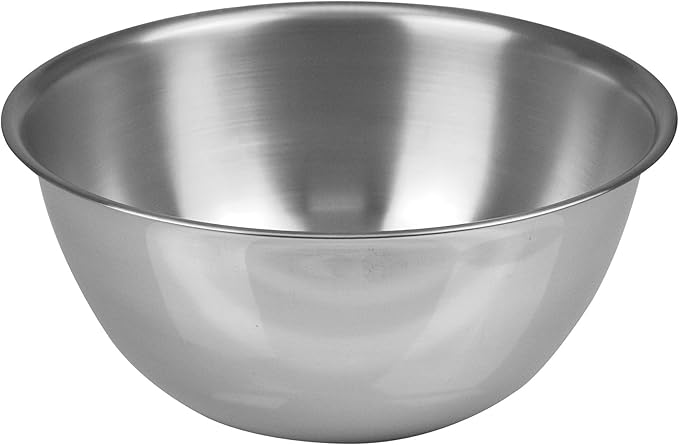 Fox Run Large Stainless Steel Mixing Bowl, 6.25-Quart, 11.75 x 5.5 inches, Metallic