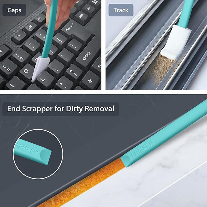 40pcs Crevice Cleaning Brush Tool, Disposable Toilet Brush for Toilet Seat Gaps, Crack and Crevice Cleaner Tools, Blue