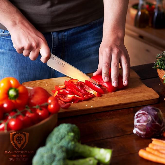 Dalstrong Chef Knife - 8 inch - Phantom Series - Japanese High-Carbon AUS8 Steel Kitchen Knife - Pakkawood Handle - Cooking Knife - Razor Sharp Chef's Knife - Sheath Included