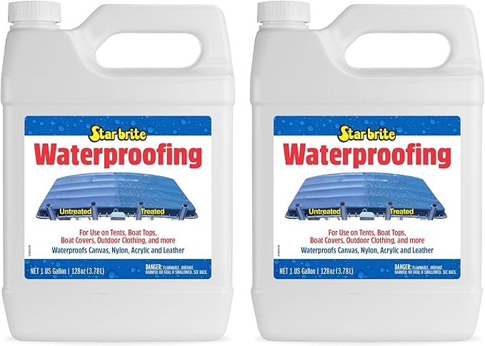 STAR BRITE Waterproofing Spray, Waterproofer + Stain Repellent + UV Protection for Boat Covers, Car Covers, Bimini Tops, Tents, Jackets, Backpacks, Boots, Awnings, Patio Covers & More