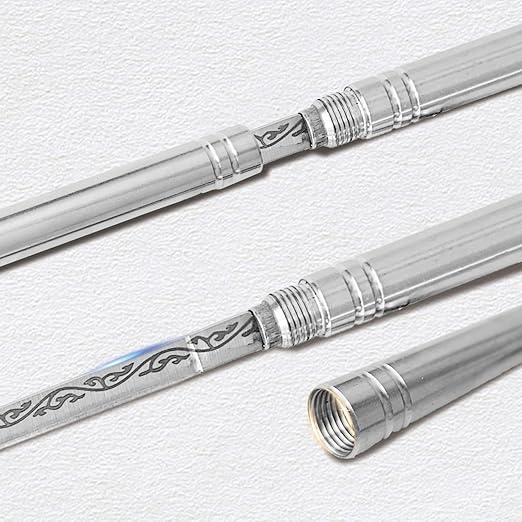 2 PCS Stainless Steel Blade, Outdoor Portable Stainless Steel Mini Stick Fruit Knife, All Steel Fancy Letter Opener Envelope, Multipurpose Survival Tactical Knife 9.5 Inch