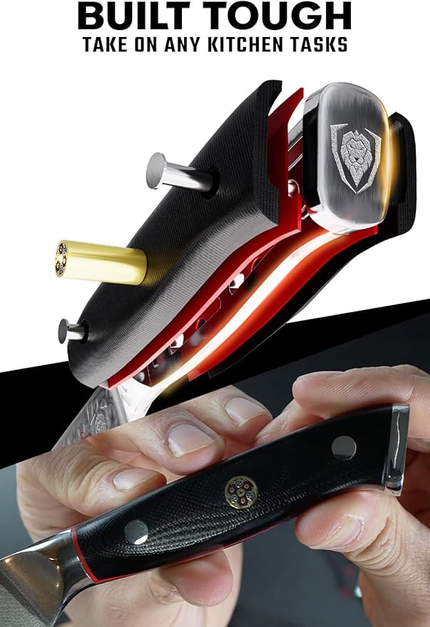 Dalstrong Meat Cleaver Knife-4.5"-Shogun Series ELITE - Razor Sharp - Japanese Steel - Black Handle - Heavy Duty Gift Knife Professional - Vacuum Heat Treated - w/Sheath