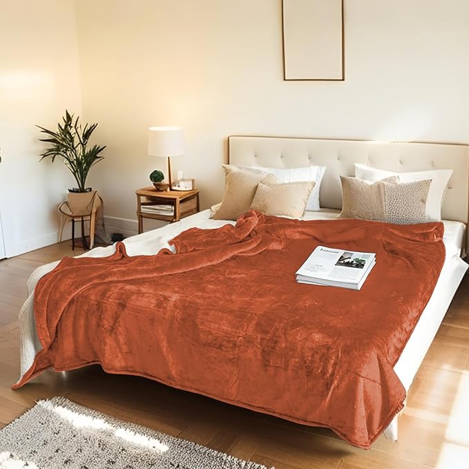 Electric Heated Blanket Full Size 72"x84" - Microplush & Sherpa Fabric Dual-Sided, 6 Heat Settings & 1-10 Hours Auto Off, Soft & Cozy Warming Throw for Home, Office, or Bed, Machine Washable, Caramel