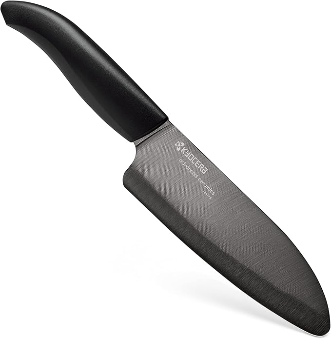 Kyocera Revolution 3pc ceramic knife set, 6", 5" and 3", Black