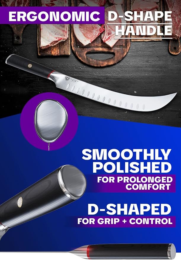 Dalstrong Butcher Knife - 10 inch - Phantom Series - Japanese High-Carbon AUS8 Steel - Pakkawood Handle - Breaking Knife - Heavy Duty Kitchen Knife BBQ - Sheath Included