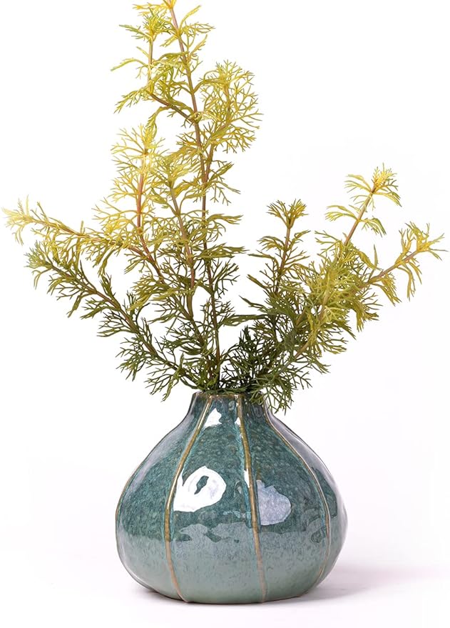 HAUCOZE Ceramic Decorative Vase Modern Decor Statue Table Centerpiece Sculpture Gifts 6.3inch