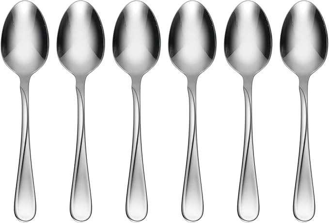Oneida Flatware Flight, Teaspoons, Stainless Steel, Set of 6