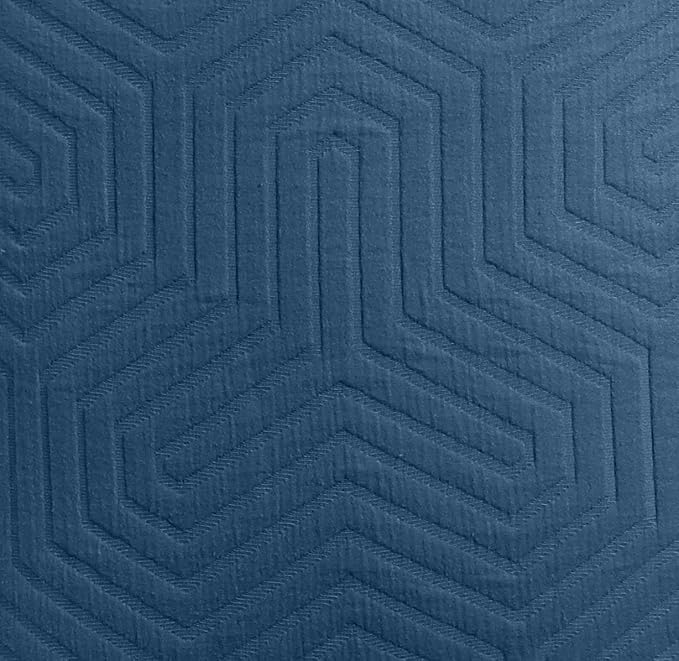 Threadmill Luxury Cotton Blankets for King Size Bed | All-Season Cozy 100% Cotton King Size Blanket | Aster Soft & Lightweight Coverlet fits California King Size Bed, 104x92 | Folkstone Blue