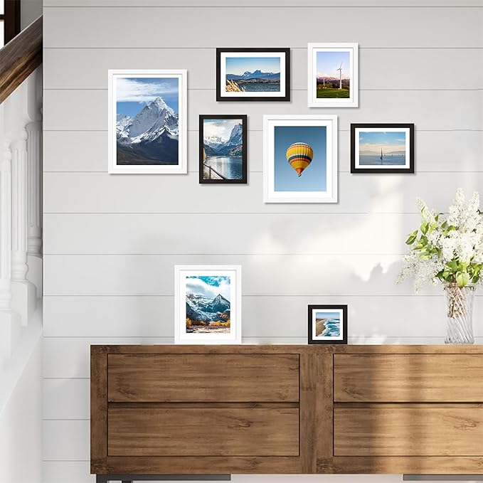 10x13 Picture Frames with Real Glass - Display 8.5x11 Diploma with Mat or 10 x 13 Photo without Mat, Wall or Table Top Display(White, 1 Pack)