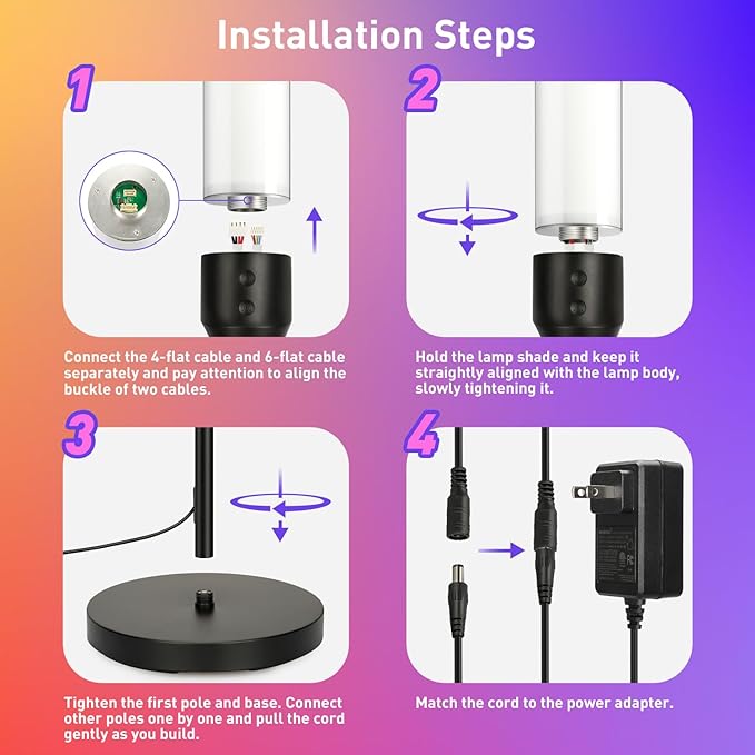 LED Floor Lamp for Living Room, Smart Floor Lamp with Bluetooth Speaker and White Noises, 1600LM Bright Modern Standing Lamp with Music Sync, Remote Control, RGB Corner Lamp for Bedroom, Office