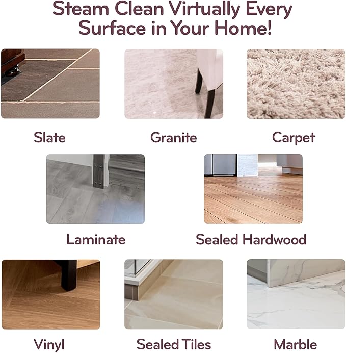 H2O HD 3-in-1 Steam Mop and Handheld Steam Cleaner For Floor Cleaning, Hardwood Floors, Grout Cleaner, Upholstery Cleaner, Tiles and Carpets