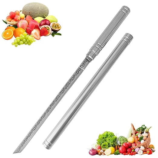 Stainless Steel Blade, Outdoor Portable Stainless Steel Mini Stick Fruit Knife, All Steel Fancy Letter Opener Envelope, Multipurpose Survival Tactical Knife 9.5 Inch
