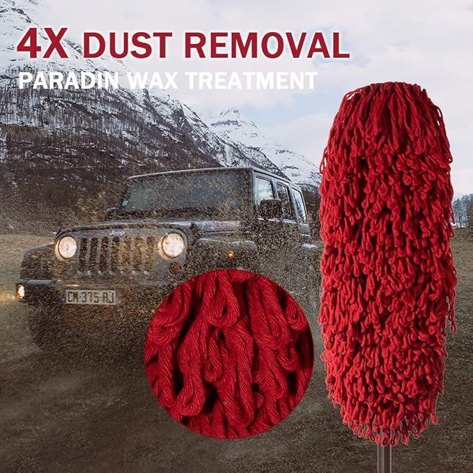 Car Duster Exterior,Scratch Free Soft Brush Kit for,Truck,SUV,RV and Motorcycle,Wax Cotton Hair, Extendable Handle,Car Feather Duster,No Lint,Gifts for Men Women