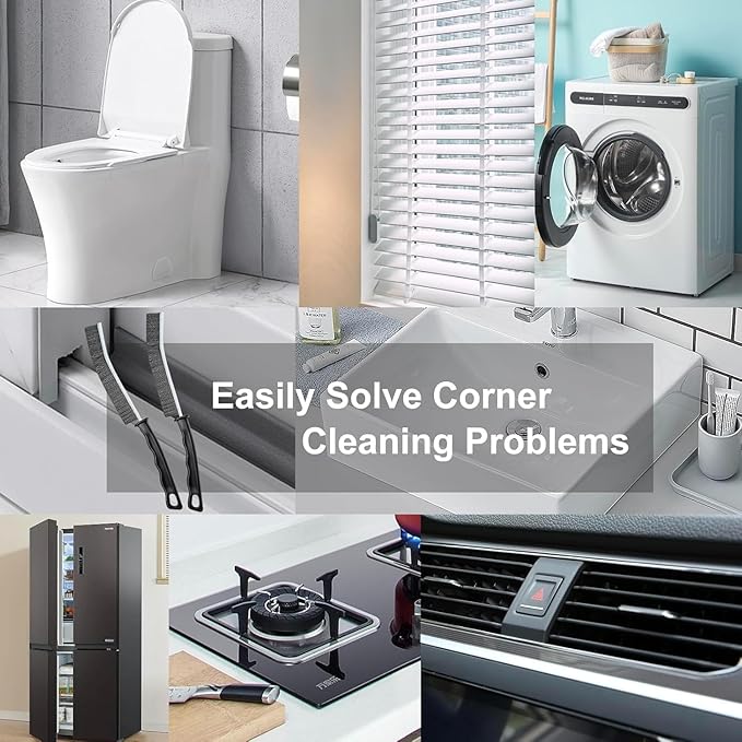 3 Pcs Crevice Cleaning Brush Multifunctional Hard Bristle Gap Cleaning Brush Tool, Grout Brush for Household Use, Home, Kitchen, Bathroom, Window, Vehicle, Faucets, Toilet, Grout