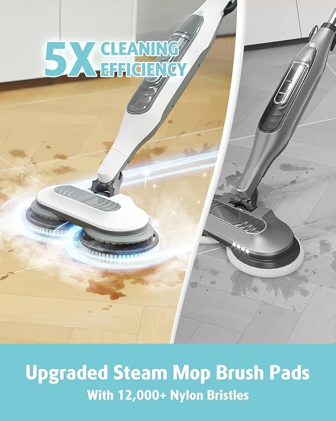 AIR U+ Newly Upgraded Steam Mop Replacement Brush Pads for Shark Steam and Scrub Mop S8201 S8001 S7201 S7000 Series (2 Count)