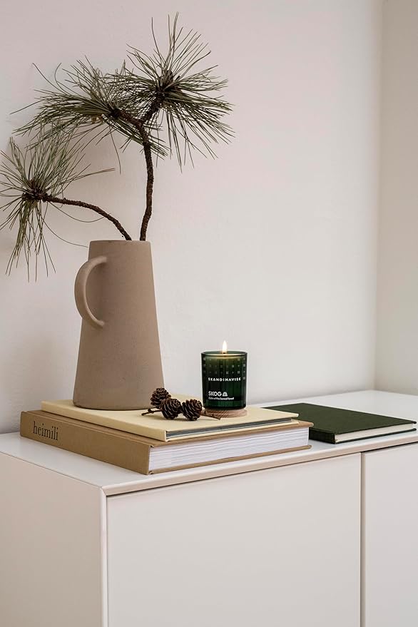 Skandinavisk Skog 'Forest' Scented Candle, Special Edition, Scent Notes: Pine Needles and Fir Cones, Birch Sap and Lily of The Valley, Vegan Formula, 2.3 oz.