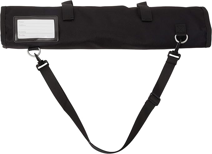 Mercer Culinary Millennia 8-Piece Knife Roll Set, White Handles