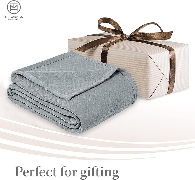 Threadmill Cotton Shams Set of 2 Standard Size | Luxury All-Season 100% Cotton Pillow Covers | Criss Cross Lightweight, Soft, Cozy Decorative Bed Pillow Shams | Scottish Grey