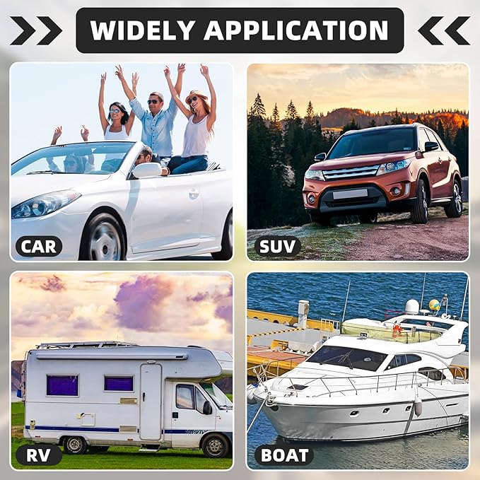 Tanlade 2 Pack Microfiber Car Duster Exterior Scratch Free with Extendable Handle Soft Car Duster Kit for Cleaning Dust Brush Set for Exterior Interior Cleaning Tools (Red Edge Gray)