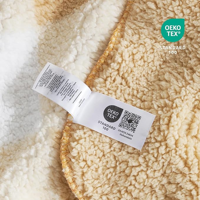 Cozy Bliss Luxury Sherpa Throw Blanket for Couch, Premium Reversible Buffalo Plaid Thick Throw, Warm Cozy Soft Blanket for Home and Gifts (Beige, 60" x 80")
