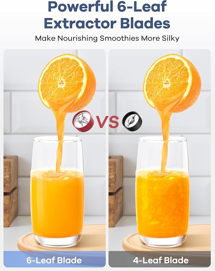 Ganiza 900W Blenders for Shakes and Smoothies, 15-Piece Personal Blender and Grinder Combo for Kitchen, Smoothies Maker with 4 BPA-Free Portable Cup, Nutritious Recipe Red