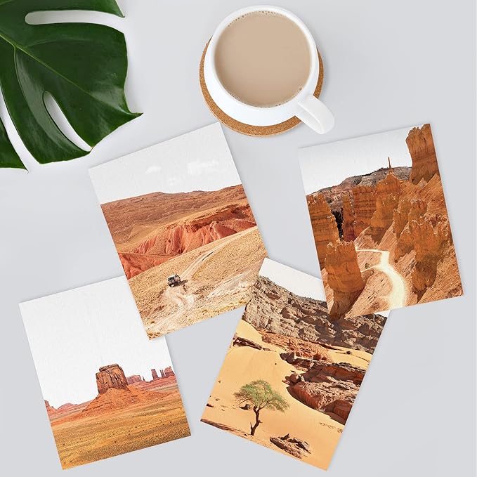 SIGNWIN Poster Bathroom Decor 8"x10"x 4, Wall Art Room Decor Multicolor for Living Room, Bedroom, Office Arizona Texas Mountain Valley Landscape Nature Wilderness Photography Decorative Southwest